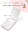 Pocket Mirror, Mini Mirror, 1X/3X Magnification LED Compact Travel Makeup Mirror with Light for Purse, 2-Sided, Portable, Folding, Handheld