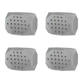 4 Pack Jawline Exerciser for Men Women Jaw Trainer Shaper Sagging Skin Double Chin Reducer with 3 Resistance Levels for Beginners Intermediate Expert (Color: Grey)