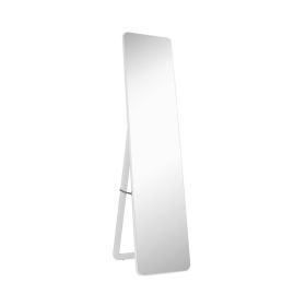 Full Length Mirror Floor Mirror Standing Hanging or Leaning Wall (Color: White, Type: Vanity Mirror)