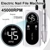 Portable Nail Drill Machine Professional 45000RPM, Rechargeable Electric Nail Drill Machine for Acrylic Nail Gel Polish Removal