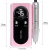 Portable Nail Drill Machine Professional 45000RPM, Rechargeable Electric Nail Drill Machine for Acrylic Nail Gel Polish Removal