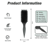 Curl Defining Brush,Boar Bristle Hair Brush Styling Brush for detangling,combing and shaping men and women