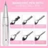 Portable Nail Drill Machine Professional 45000RPM, Rechargeable Electric Nail Drill Machine for Acrylic Nail Gel Polish Removal