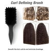Curl Defining Brush,Boar Bristle Hair Brush Styling Brush for detangling,combing and shaping men and women