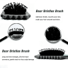 Curl Defining Brush,Boar Bristle Hair Brush Styling Brush for detangling,combing and shaping men and women